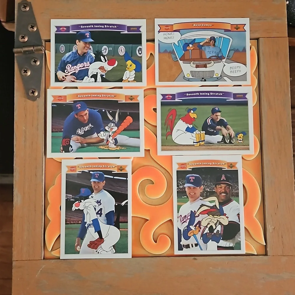 Upper Deck Looney Tunes Nolan Ryan 6 pack cards 1991